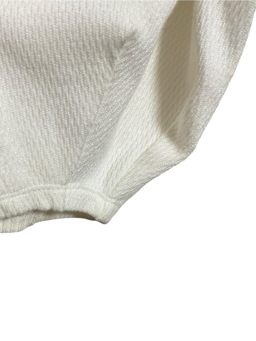 We The Free Sweater White Cropped Size XS Cotton Crewneck boho,Y2K slouchy - Picture 9 of 14